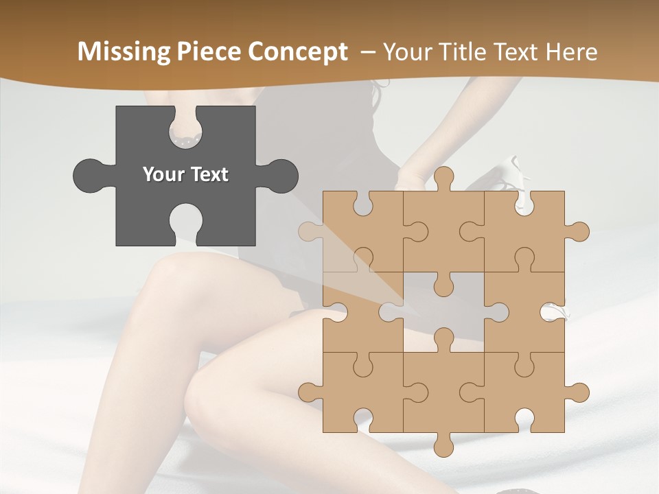 Face Black Hair PowerPoint Template