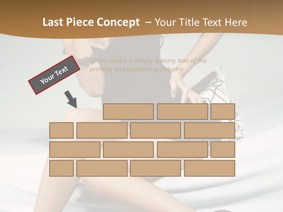 Face Black Hair PowerPoint Template