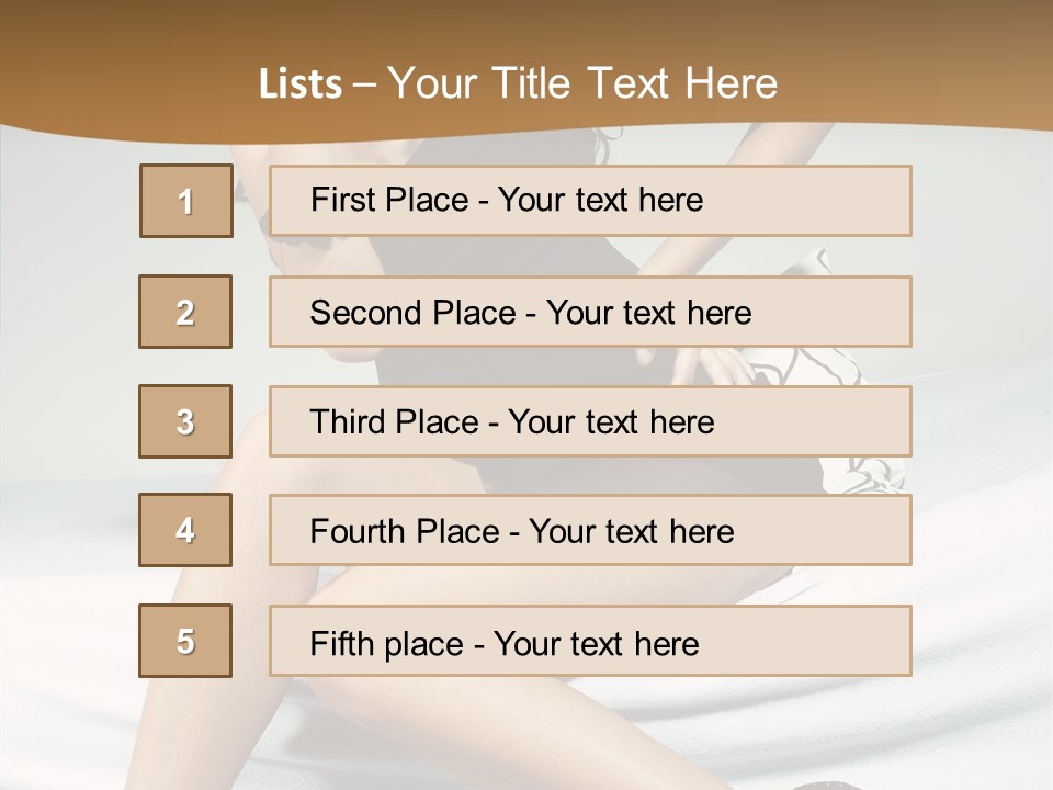 Face Black Hair PowerPoint Template