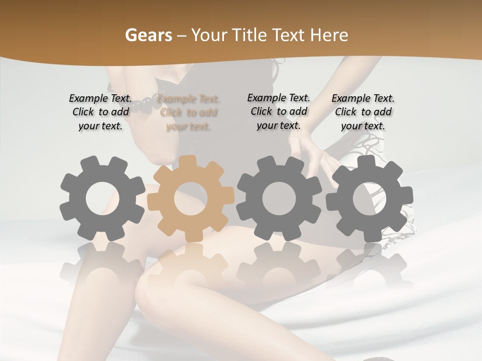 Face Black Hair PowerPoint Template