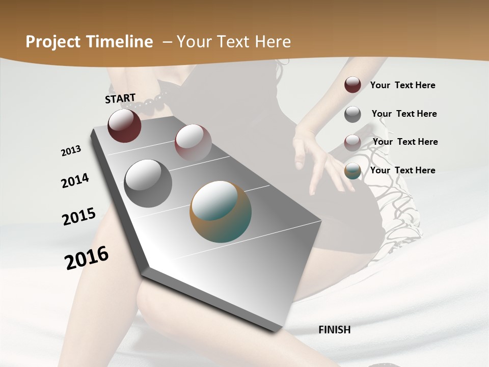 Face Black Hair PowerPoint Template