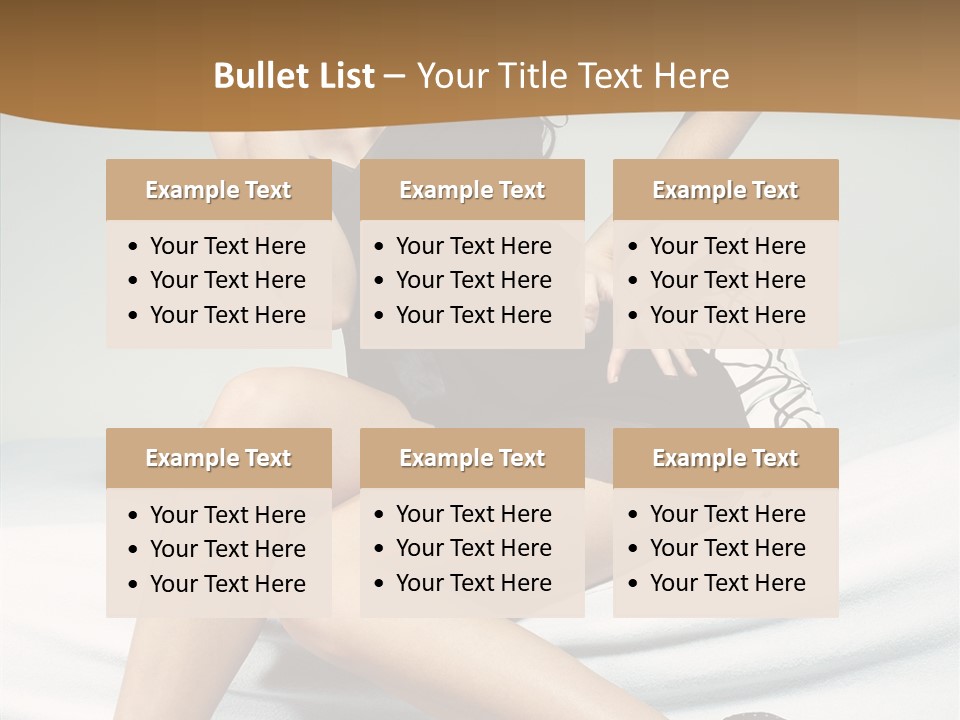 Face Black Hair PowerPoint Template