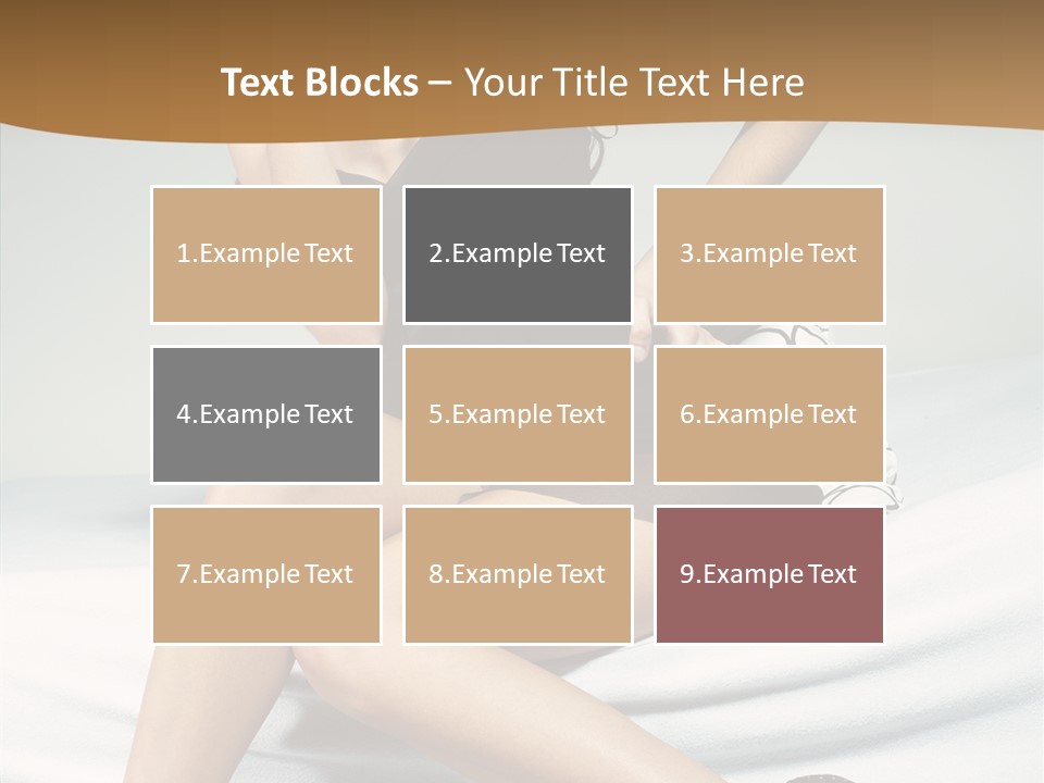 Face Black Hair PowerPoint Template