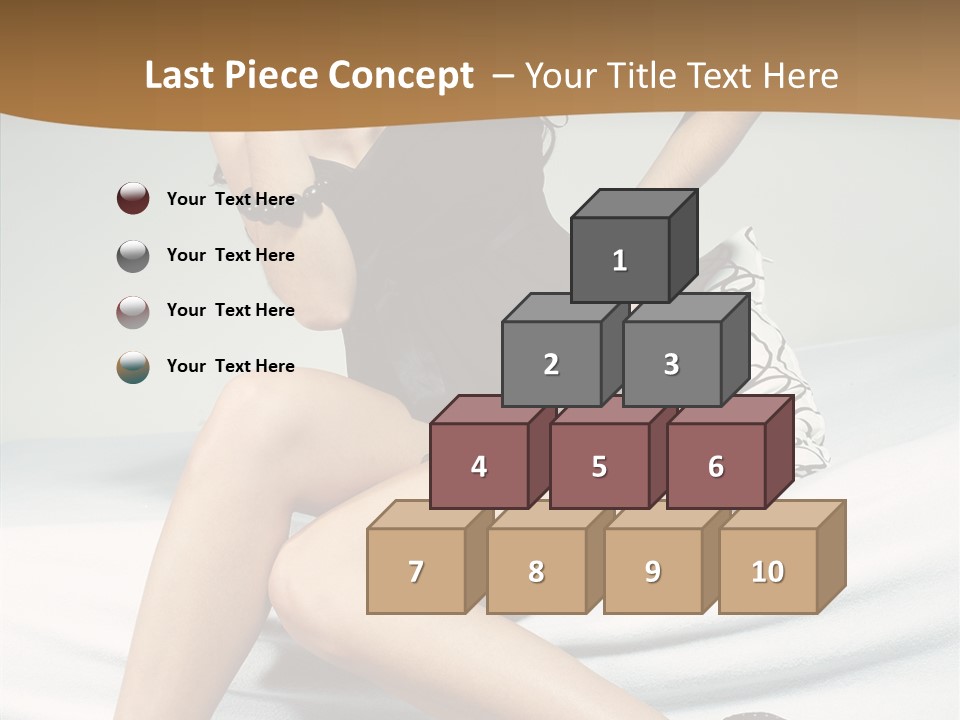 Face Black Hair PowerPoint Template