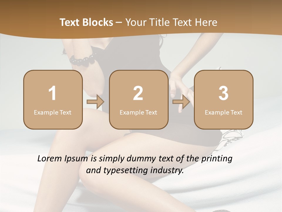 Face Black Hair PowerPoint Template