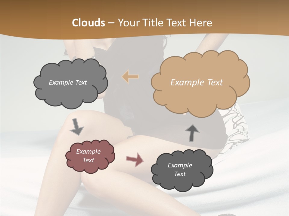 Face Black Hair PowerPoint Template