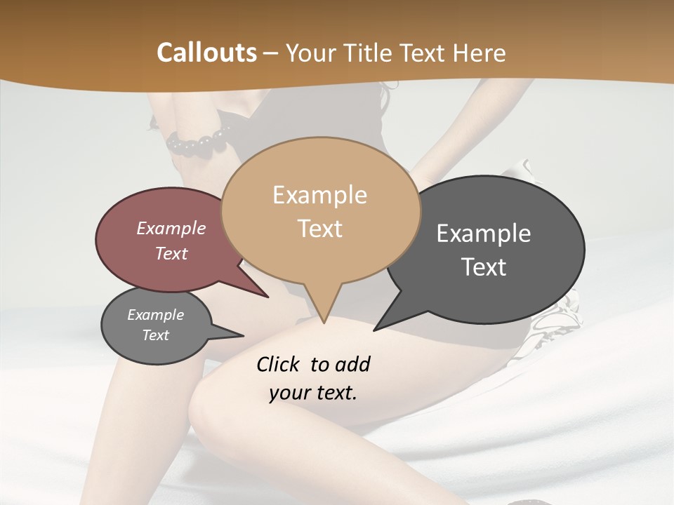 Face Black Hair PowerPoint Template