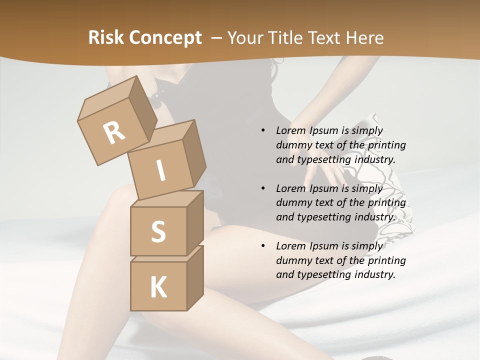 Face Black Hair PowerPoint Template