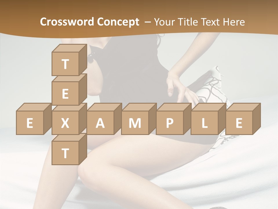 Face Black Hair PowerPoint Template