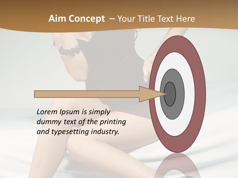 Face Black Hair PowerPoint Template