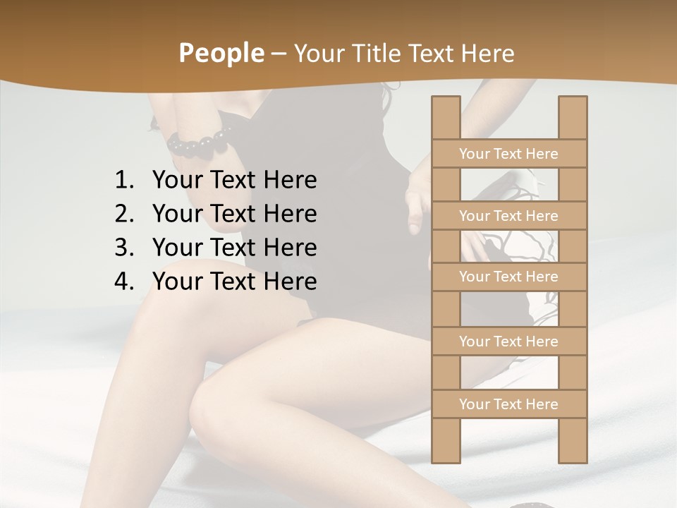 Face Black Hair PowerPoint Template