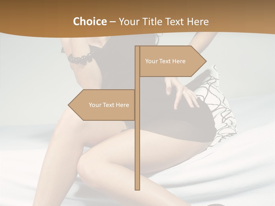 Face Black Hair PowerPoint Template