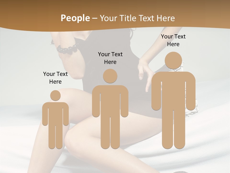 Face Black Hair PowerPoint Template