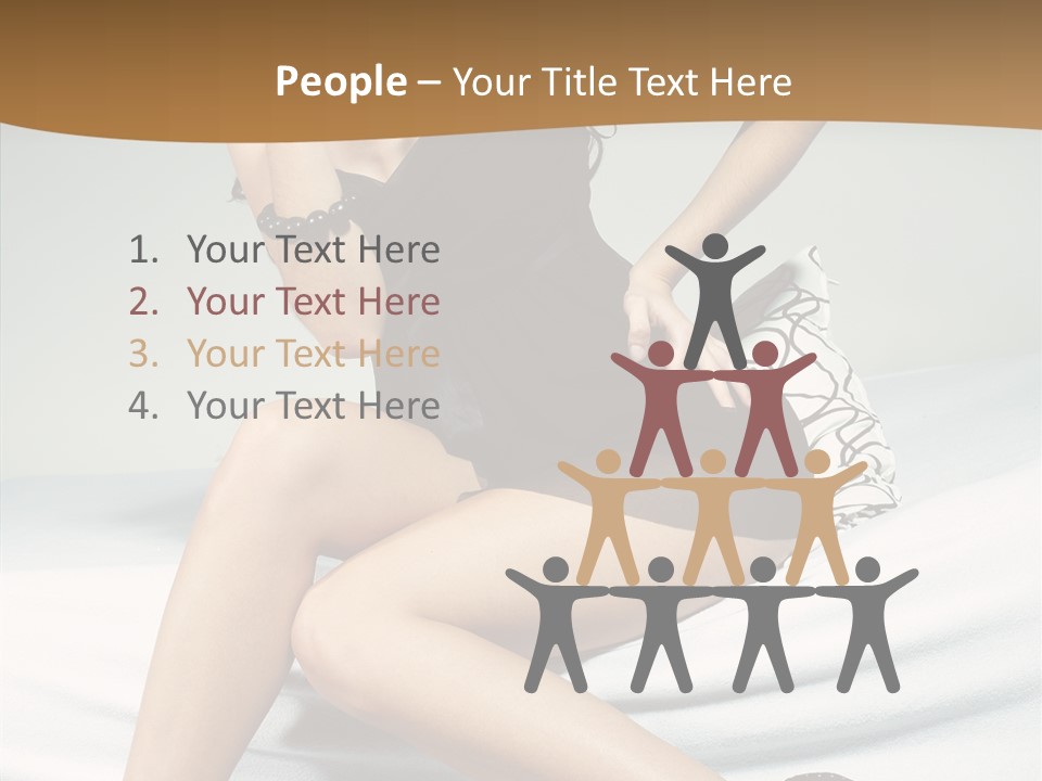 Face Black Hair PowerPoint Template