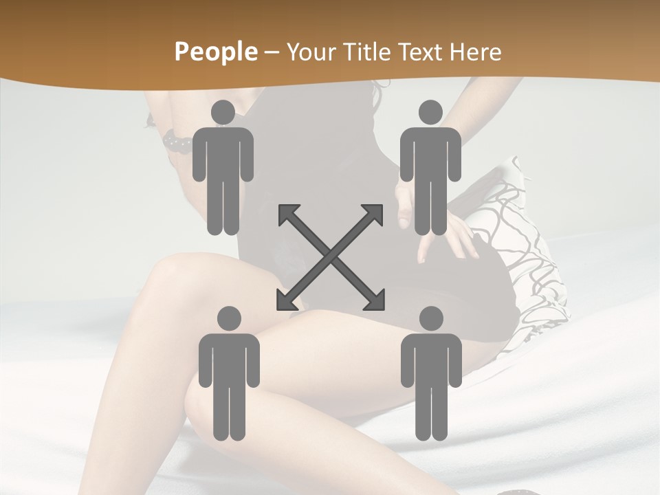 Face Black Hair PowerPoint Template