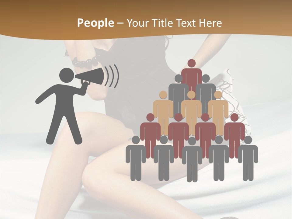 Face Black Hair PowerPoint Template