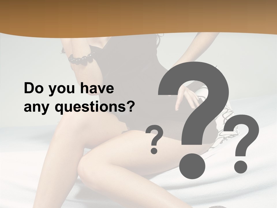 Face Black Hair PowerPoint Template