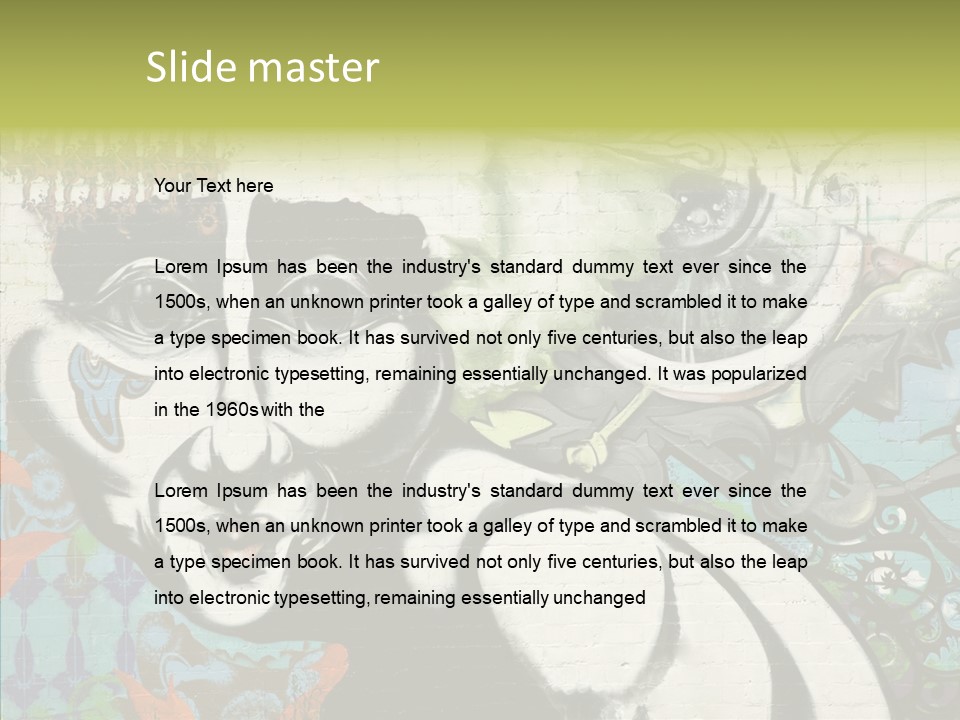 Urban Spraypaint Hardcore PowerPoint Template