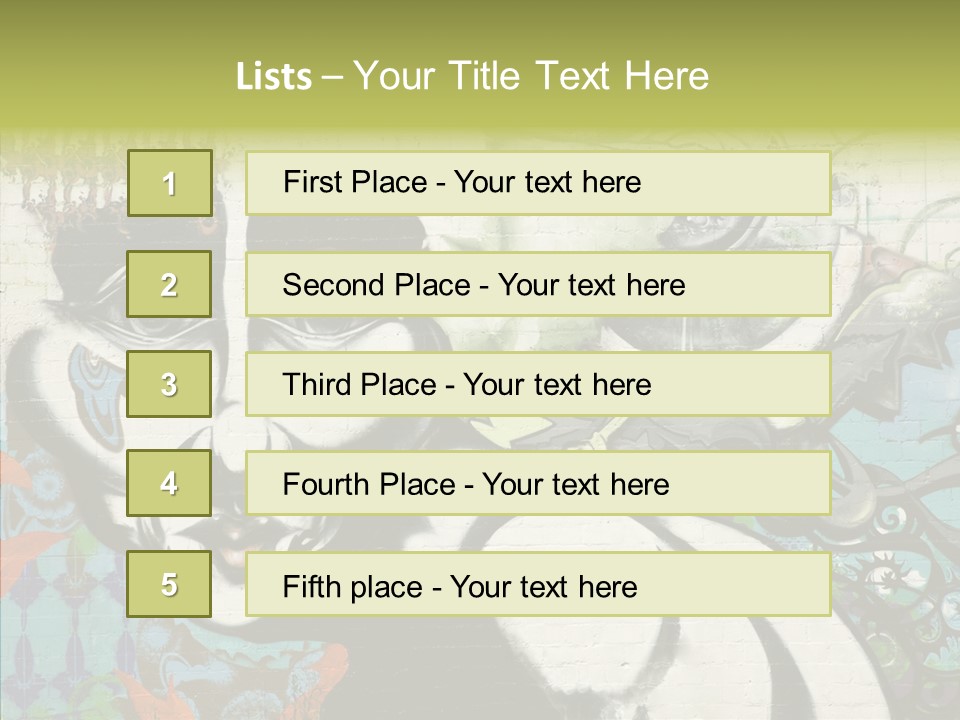 Urban Spraypaint Hardcore PowerPoint Template