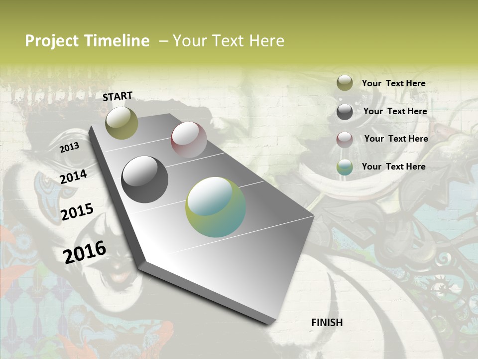 Urban Spraypaint Hardcore PowerPoint Template