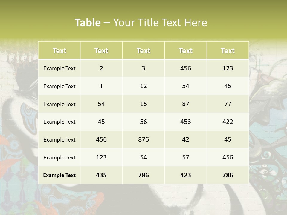 Urban Spraypaint Hardcore PowerPoint Template