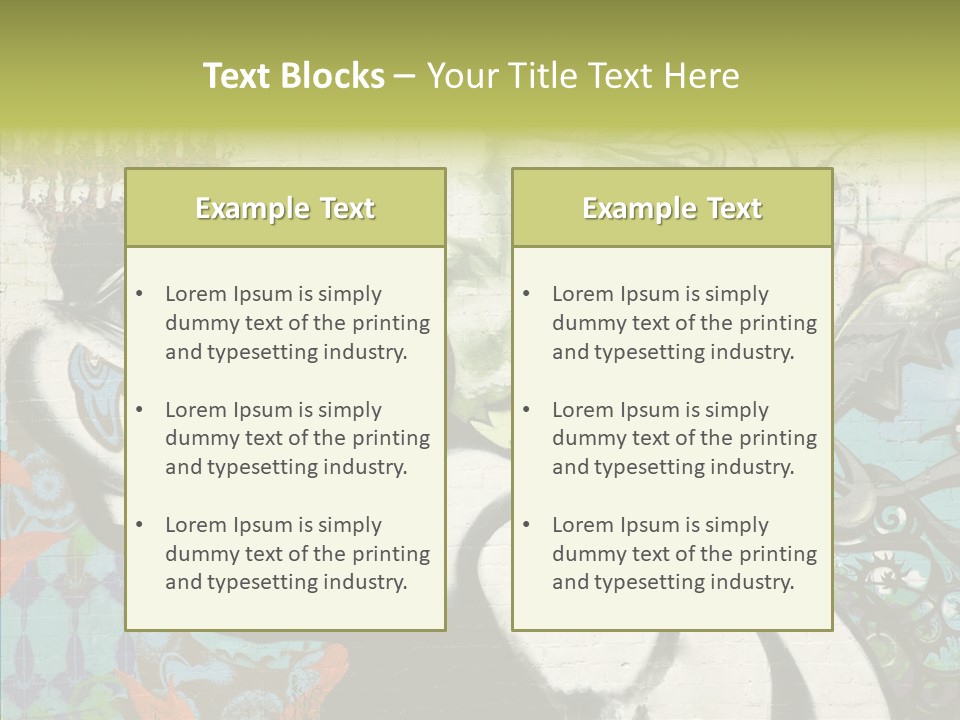 Urban Spraypaint Hardcore PowerPoint Template