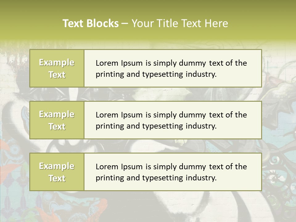 Urban Spraypaint Hardcore PowerPoint Template