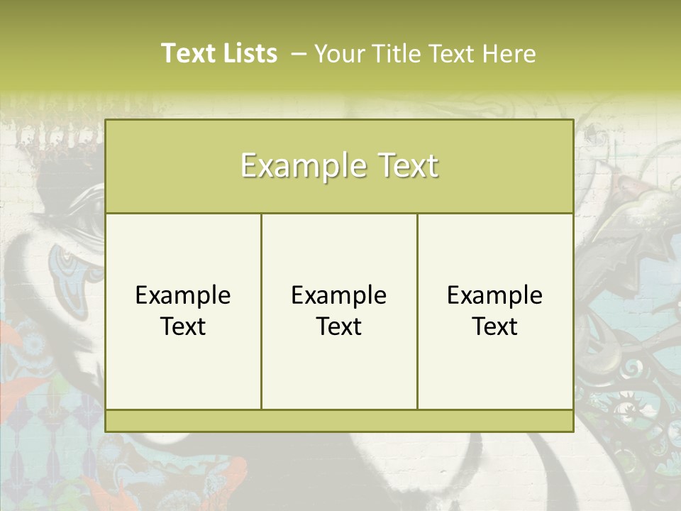 Urban Spraypaint Hardcore PowerPoint Template