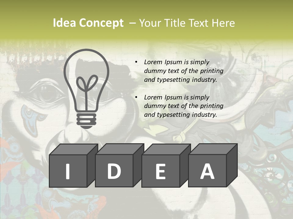 Urban Spraypaint Hardcore PowerPoint Template