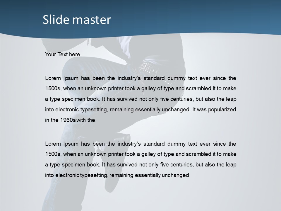 Aerobics Motion Posing PowerPoint Template