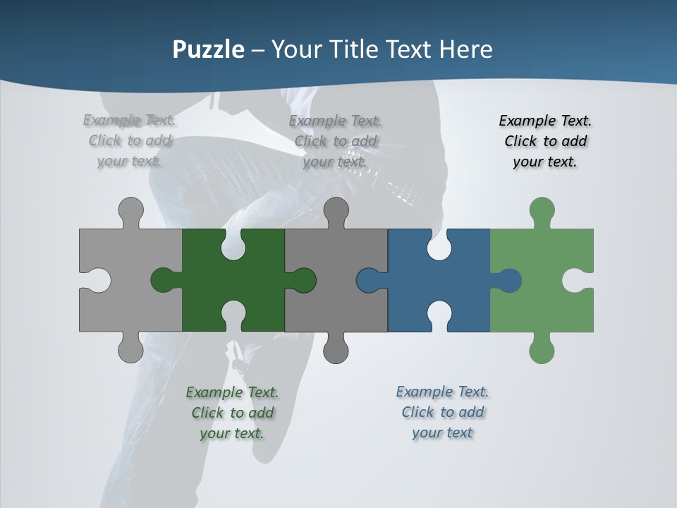 Aerobics Motion Posing PowerPoint Template