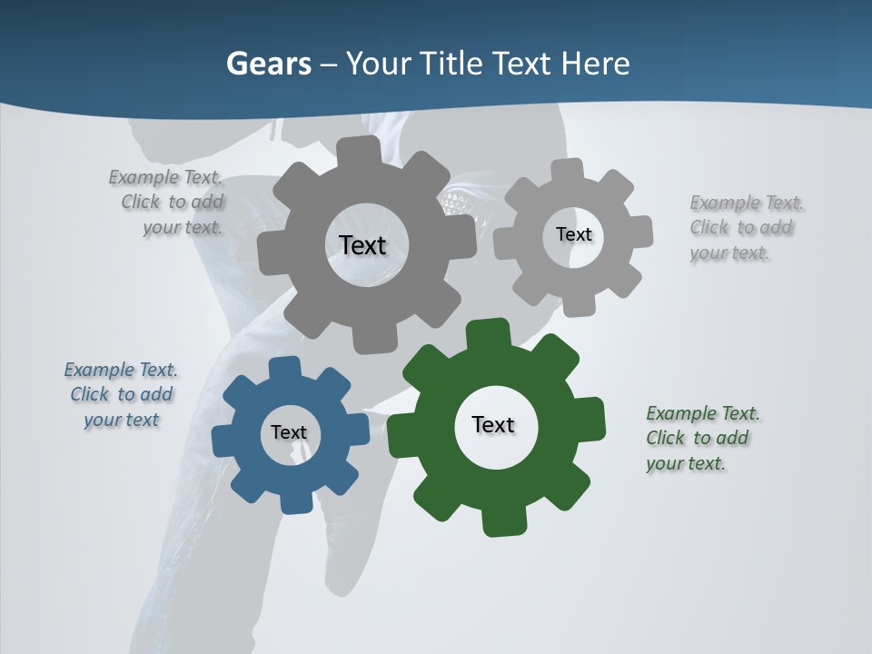 Aerobics Motion Posing PowerPoint Template