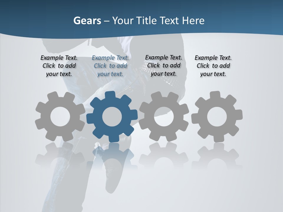 Aerobics Motion Posing PowerPoint Template