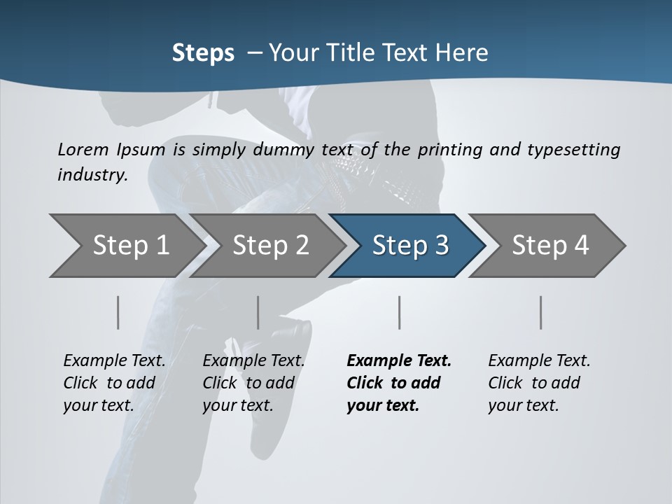 Aerobics Motion Posing PowerPoint Template