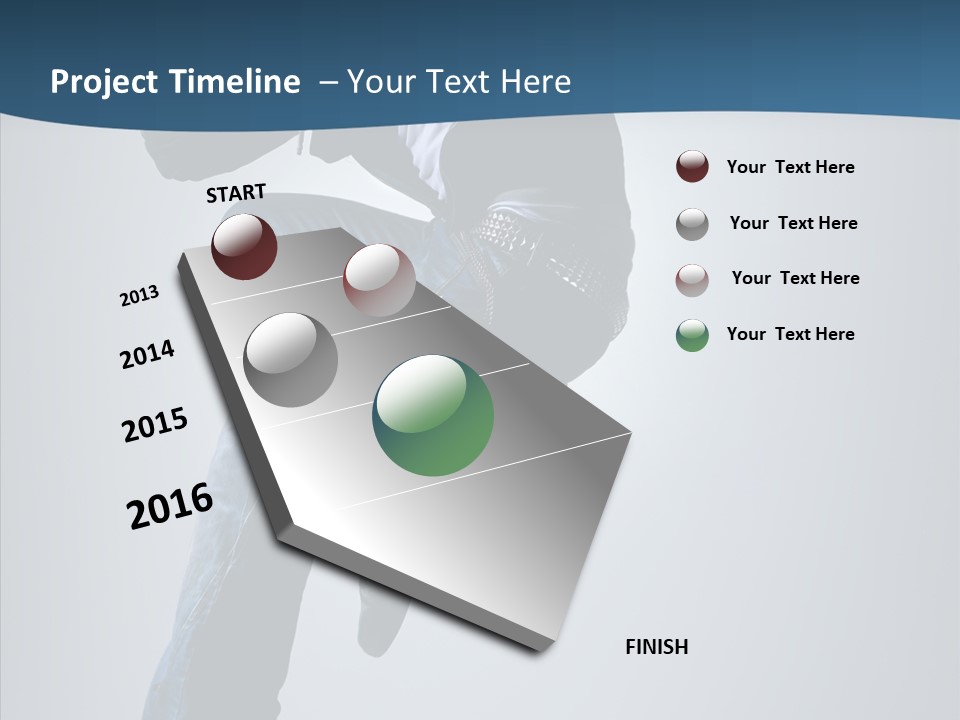 Aerobics Motion Posing PowerPoint Template