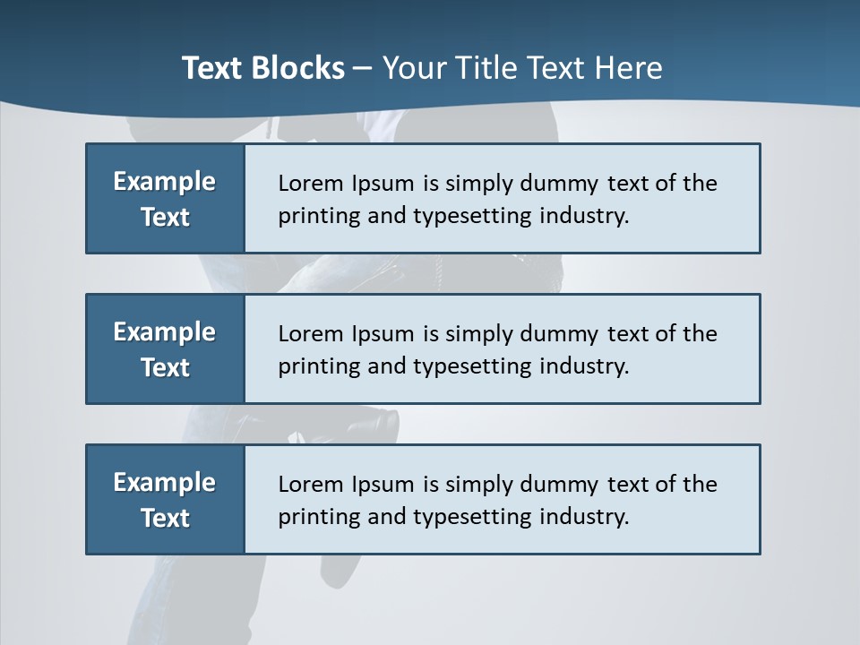Aerobics Motion Posing PowerPoint Template