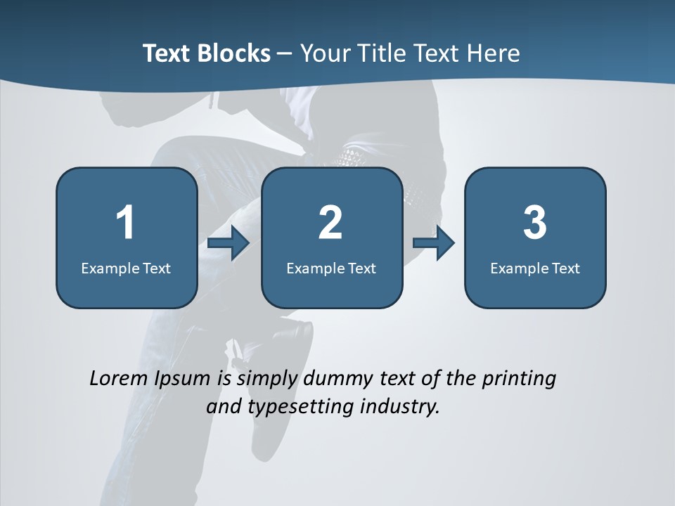 Aerobics Motion Posing PowerPoint Template