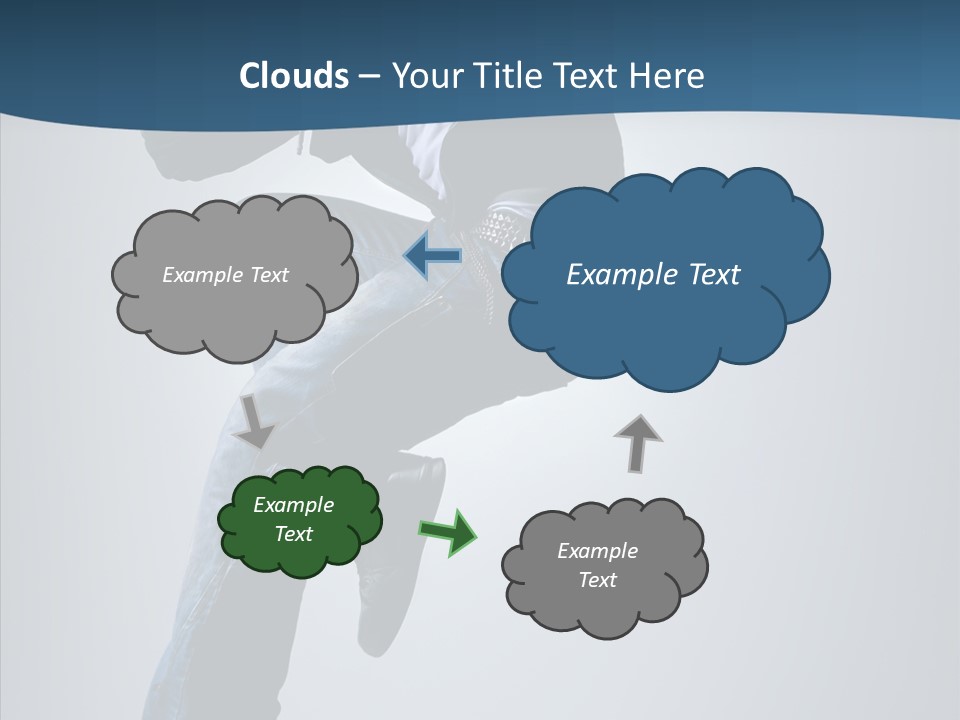 Aerobics Motion Posing PowerPoint Template