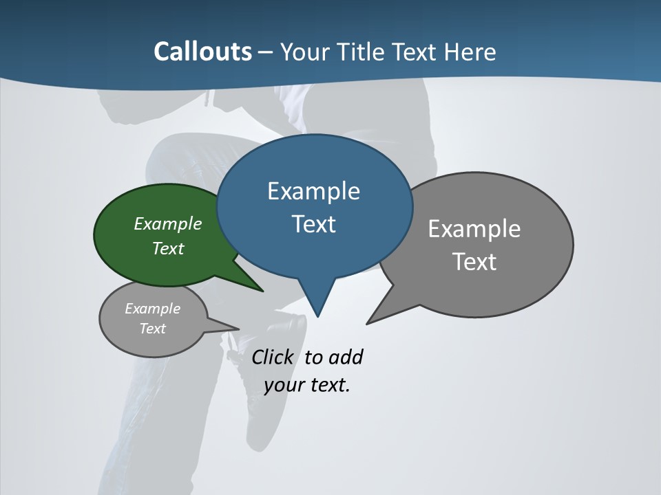 Aerobics Motion Posing PowerPoint Template