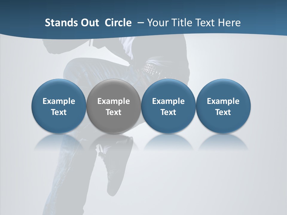 Aerobics Motion Posing PowerPoint Template