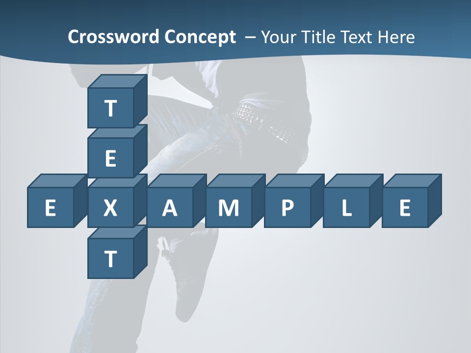 Aerobics Motion Posing PowerPoint Template