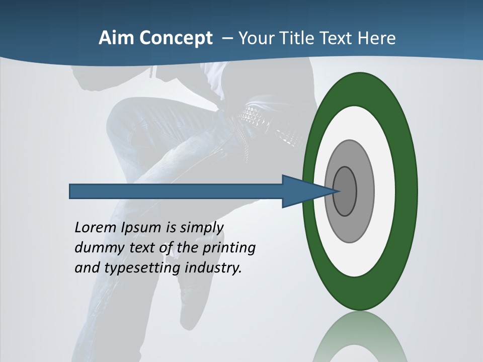 Aerobics Motion Posing PowerPoint Template