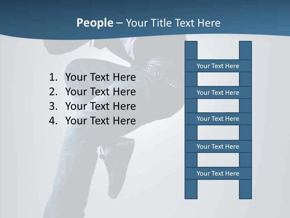 Aerobics Motion Posing PowerPoint Template