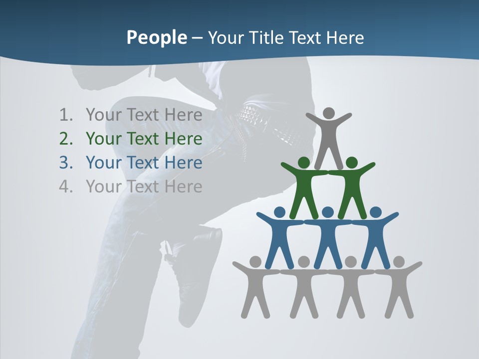 Aerobics Motion Posing PowerPoint Template