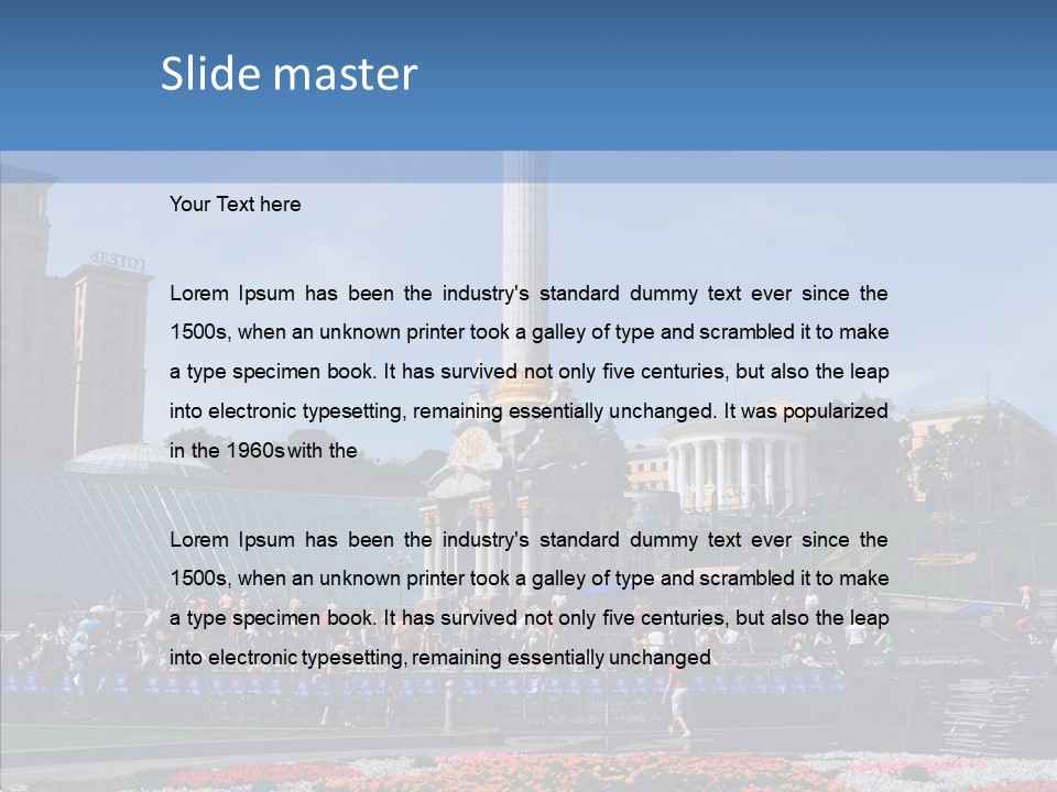 Poll Outdoor Urban PowerPoint Template