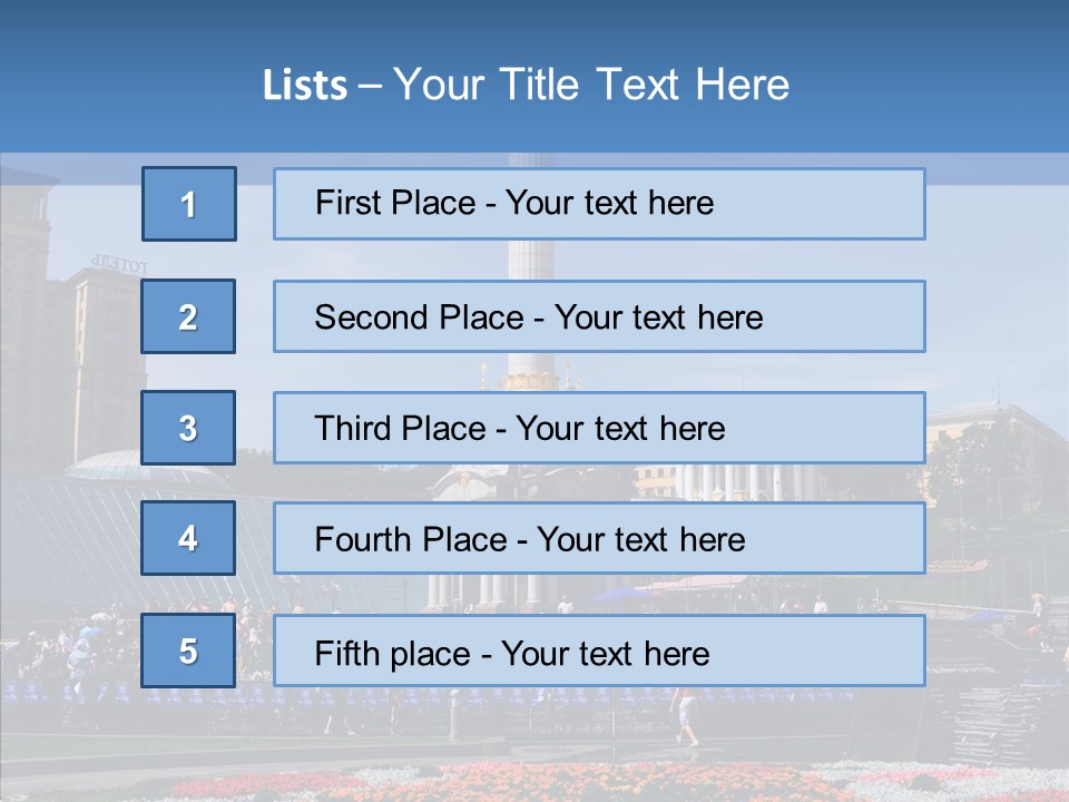 Poll Outdoor Urban PowerPoint Template