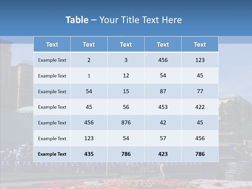 Poll Outdoor Urban PowerPoint Template