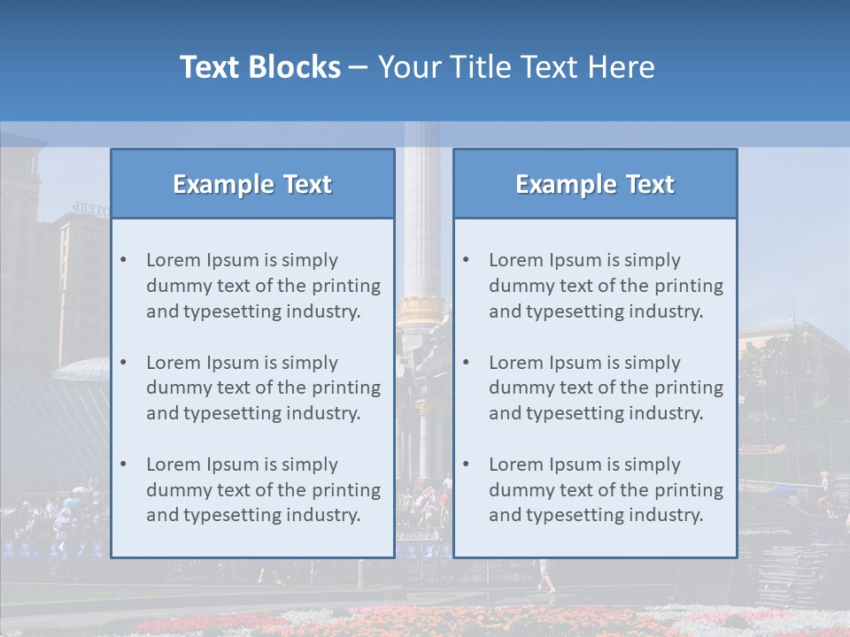 Poll Outdoor Urban PowerPoint Template