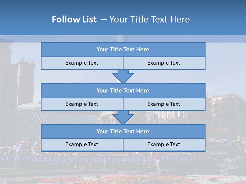 Poll Outdoor Urban PowerPoint Template