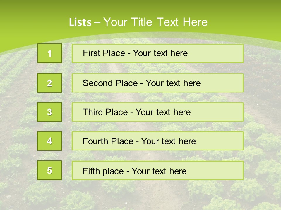 Outdoors Farmland Vitamin PowerPoint Template